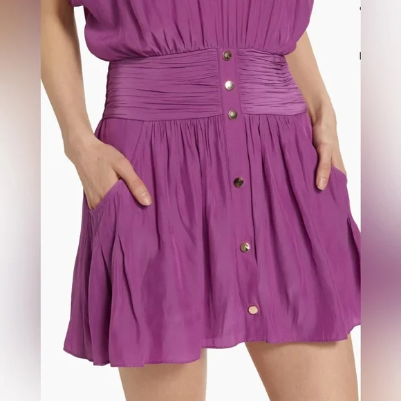 Ramy Brook Corrine Dolman Sleeve Minidress. New Season - Picture 5 of 5